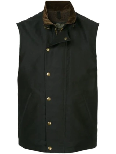 ADDICT CLOTHES JAPAN PRESS STUD BOA VEST - 蓝色