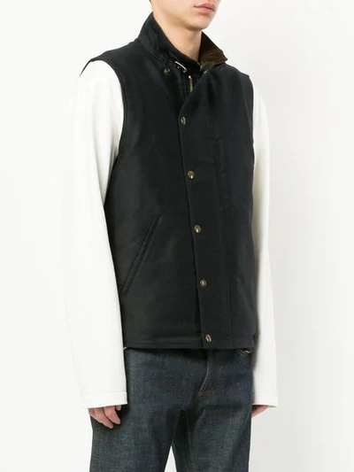 ADDICT CLOTHES JAPAN PRESS STUD BOA VEST - 蓝色