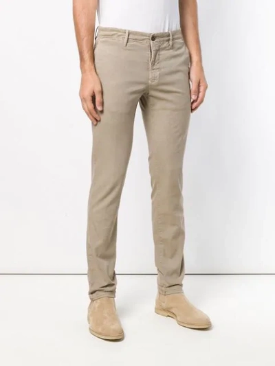 Shop Incotex Slim-fitted Jeans In Neutrals