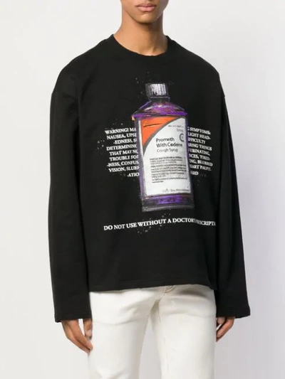 Shop Ih Nom Uh Nit Printed Sweatshirt - Black