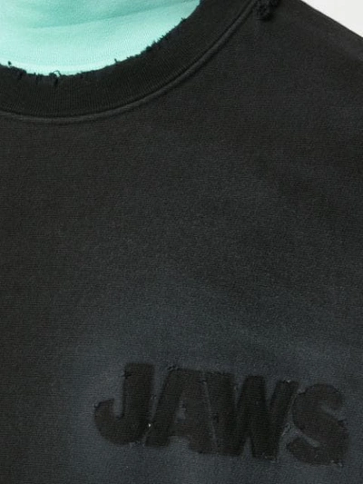 Shop Calvin Klein 205w39nyc Jaws Sweatshirt In Black
