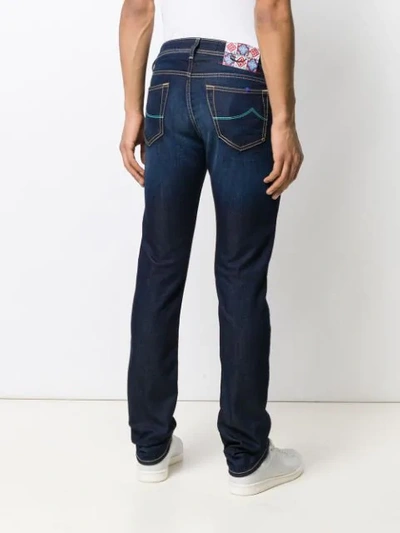 Shop Jacob Cohen Slim Fit Jeans In Blue