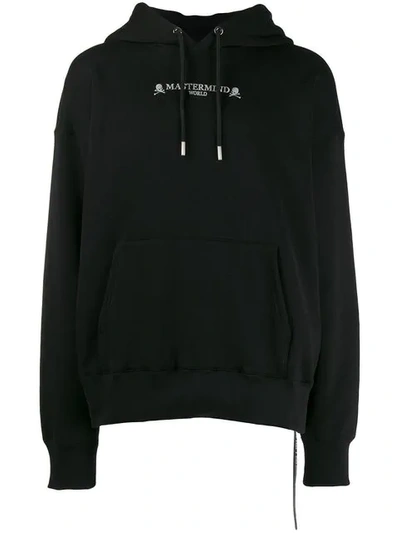 Shop Mastermind Japan Oversized Logo Hoodie In Black