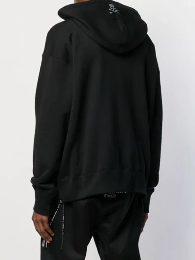 Shop Mastermind Japan Oversized Logo Hoodie In Black