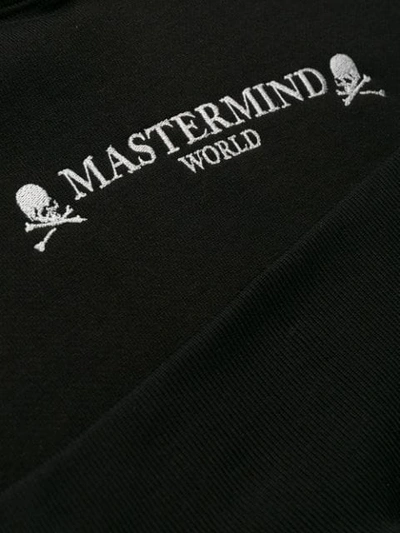 Shop Mastermind Japan Oversized Logo Hoodie In Black