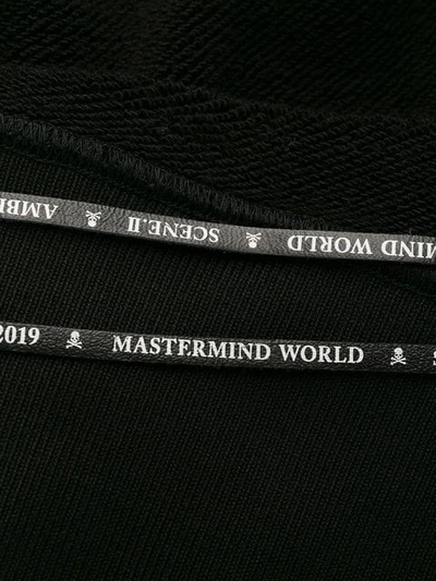 Shop Mastermind Japan Oversized Logo Hoodie In Black