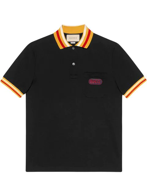 black gucci collar shirt