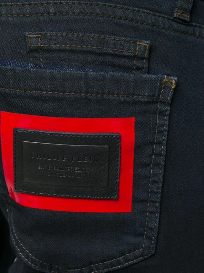 Shop Philipp Plein Gradient Effect Jeans In Black