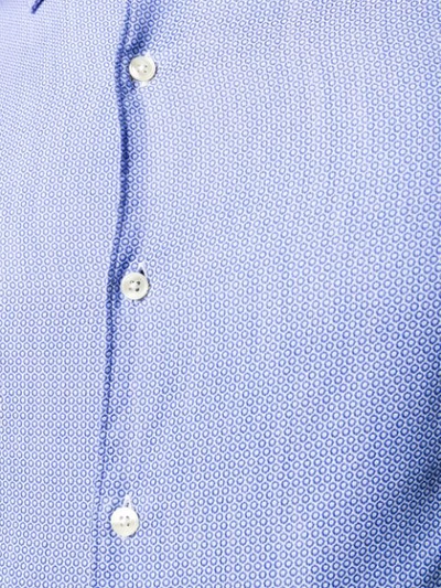 Shop Al Duca D'aosta Jacquard Shirt In Blue