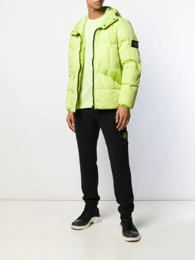 Shop Stone Island Quilted Down Jacket In V0051 Green