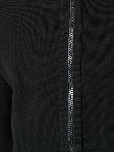 Shop Ami Alexandre Mattiussi Zipped Cardigan In Black