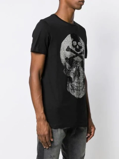 Shop Philipp Plein Rhinestone-embellished Skull T-shirt In Black