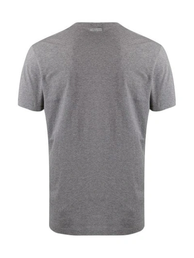 Shop Dolce & Gabbana Logo Tab T-shirt In Grey