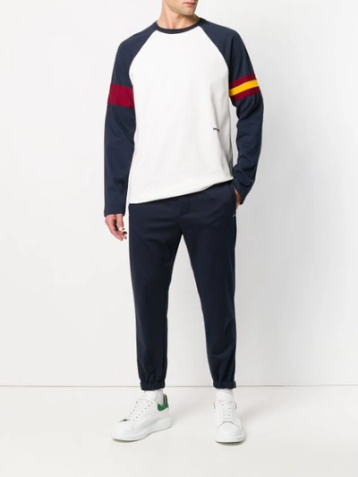 Shop Calvin Klein 205w39nyc Colour-block Sweatshirt - White