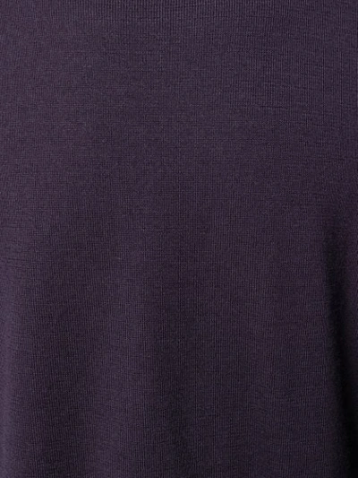 Shop Prada Fine Knit Sweater In Purple