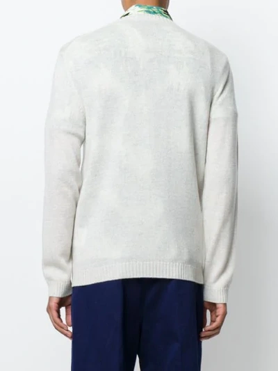 Shop Jil Sander Rounded Neck Sweater In Neutrals