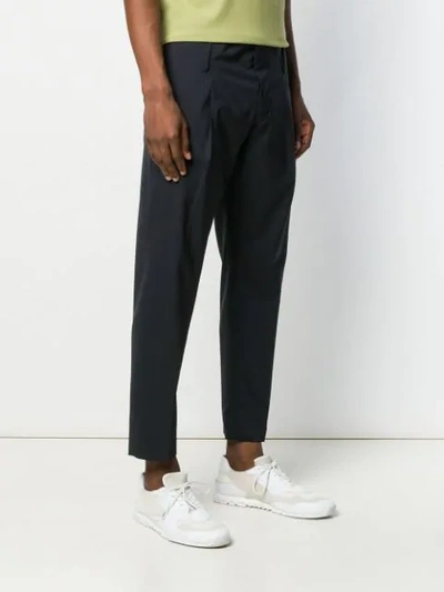 Be Able Cropped Straight Leg Trousers - Blue In Blue