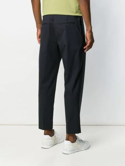 Be Able Cropped Straight Leg Trousers - Blue In Blue