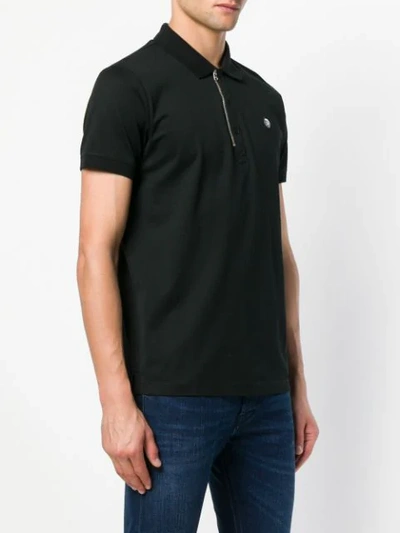 Shop Diesel T-hart Polo Shirt In Black
