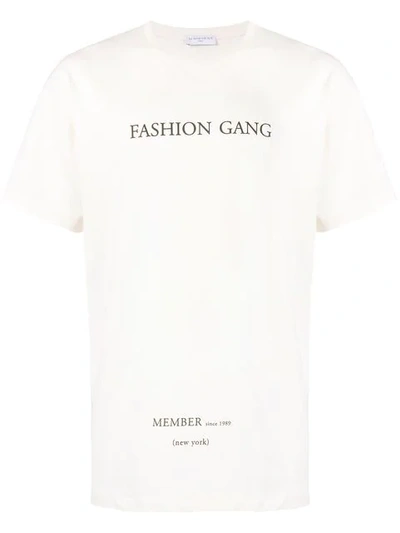 Shop Ih Nom Uh Nit Fashion Gang Printed T-shirt - White