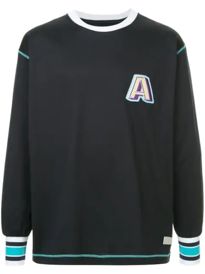 Shop A(lefrude)e Logo Embroidered Sweatshirt - Black