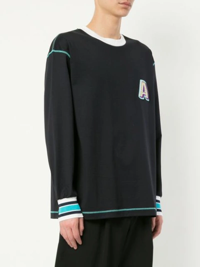 Shop A(lefrude)e Logo Embroidered Sweatshirt - Black