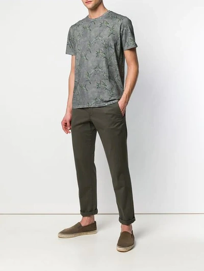 Shop Etro Bamboo Print T In Grey