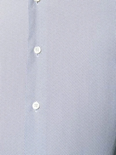 Dell'oglio Micro Dot Print Shirt In White