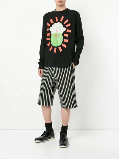 Pre-owned Walter Van Beirendonck Vintage Walter Van Beirendonck  Taped Face Longsleeved T-shirt - Black