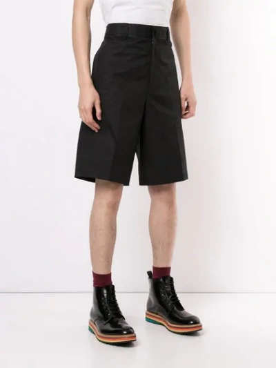 Shop Lanvin Tailored Shorts In Black