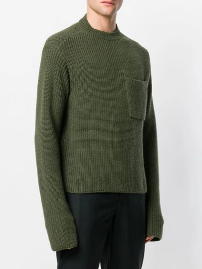 Shop Etudes Studio Études Chunky Knitted Sweater - Green