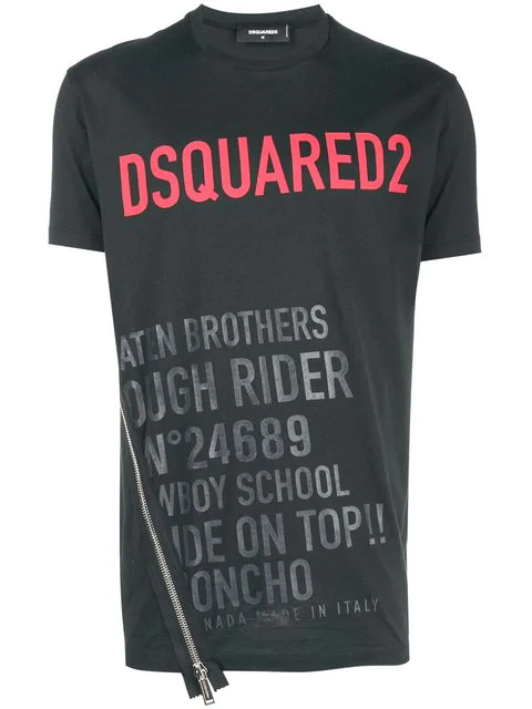 dsquared2 t shirt zip