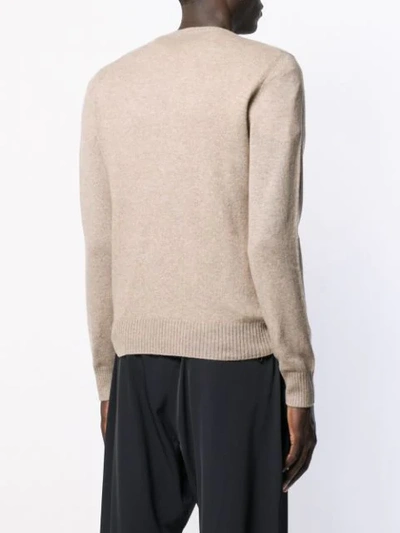 Shop Prada Cashmere Knitted Jumper In Brown