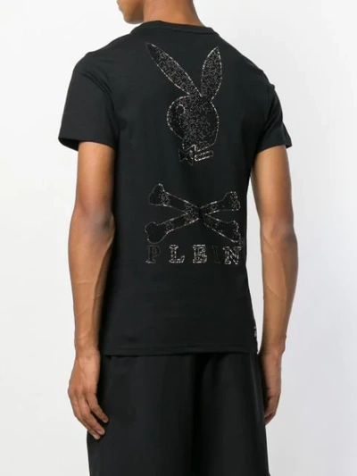 Shop Philipp Plein X Playboy T-shirt In Black