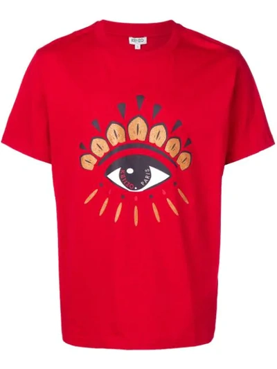 Shop Kenzo Eye T-shirt In Red