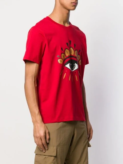 Shop Kenzo Eye T-shirt In Red