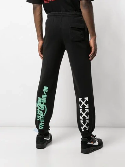 Shop Off-white Waterfall Patch Track Pants In Black