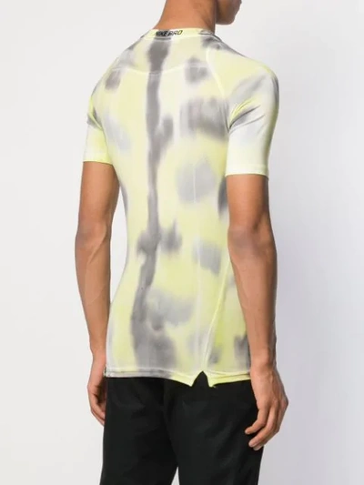 Shop Alyx X Nike Tie-dye Fitted T-shirt In Yellow