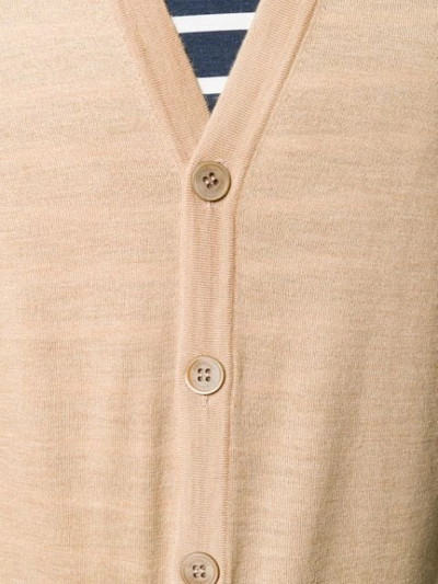 BRUNELLO CUCINELLI SLIM CARDIGAN - 大地色