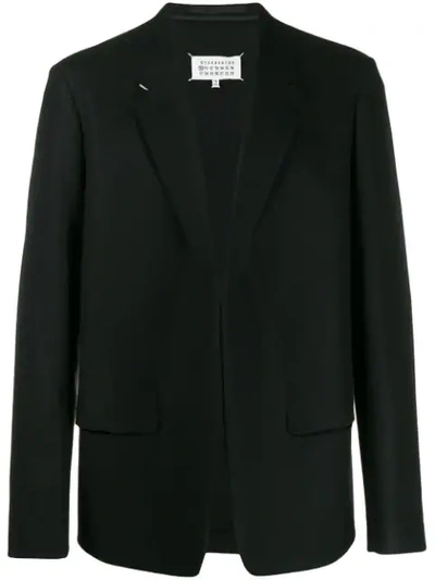 Shop Maison Margiela Cut-out Detail Blazer In Black