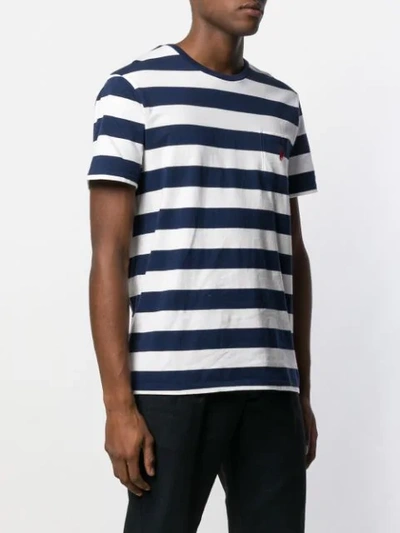 Shop Polo Ralph Lauren Striped T-shirt In White