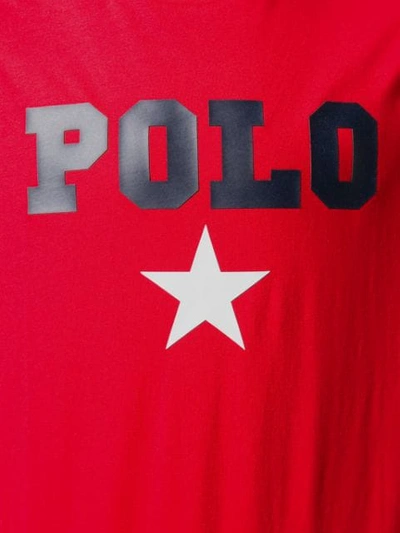 Shop Polo Ralph Lauren Logo Print T In Red