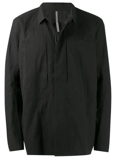 Shop Arc'teryx Zipped Fitted Jacket In Black