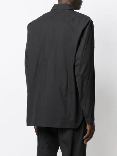 Shop Arc'teryx Zipped Fitted Jacket In Black