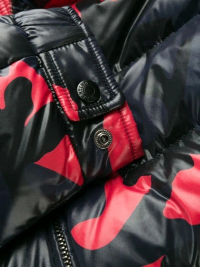 VALENTINO CAMOUFLAGE PRINTED PADDED JACKET - 蓝色