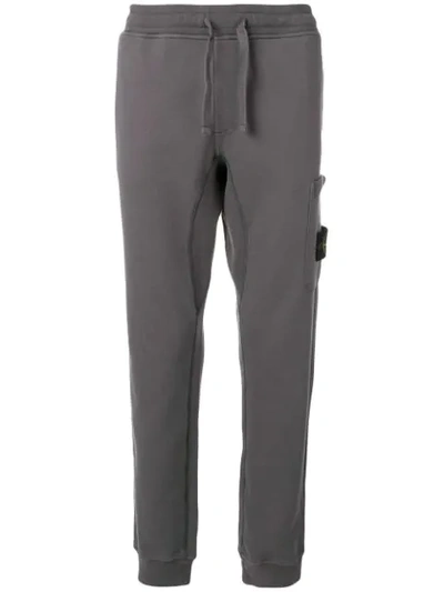 Shop Stone Island Jersey Trousers In Grey