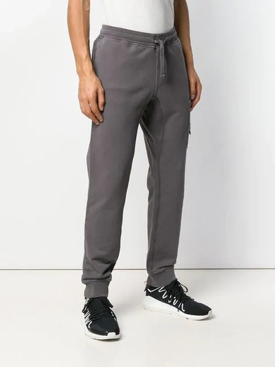 Shop Stone Island Jersey Trousers In Grey
