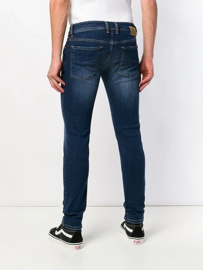Shop Diesel Sleenker Skinny Jeans In Blue