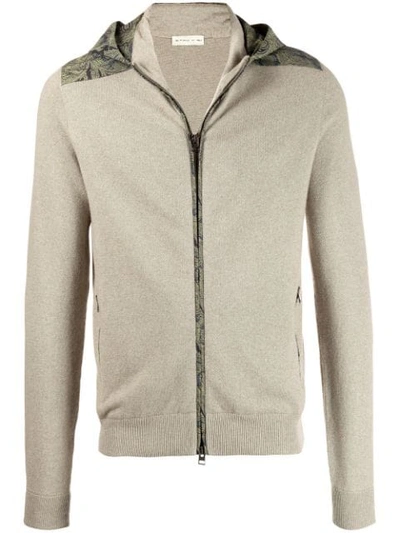 Shop Etro Hooded Sweatshirt In Neutrals