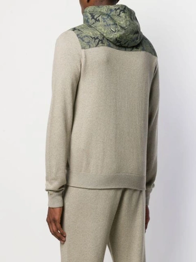 Shop Etro Hooded Sweatshirt In Neutrals